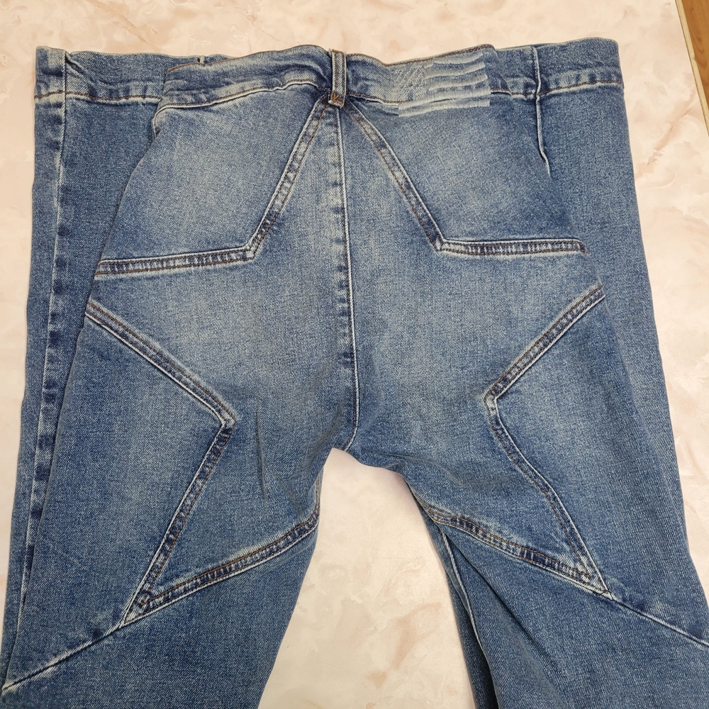Revice Denim Star Bootcut Jeans High Rise Size 23 Vintage Wash Y2K